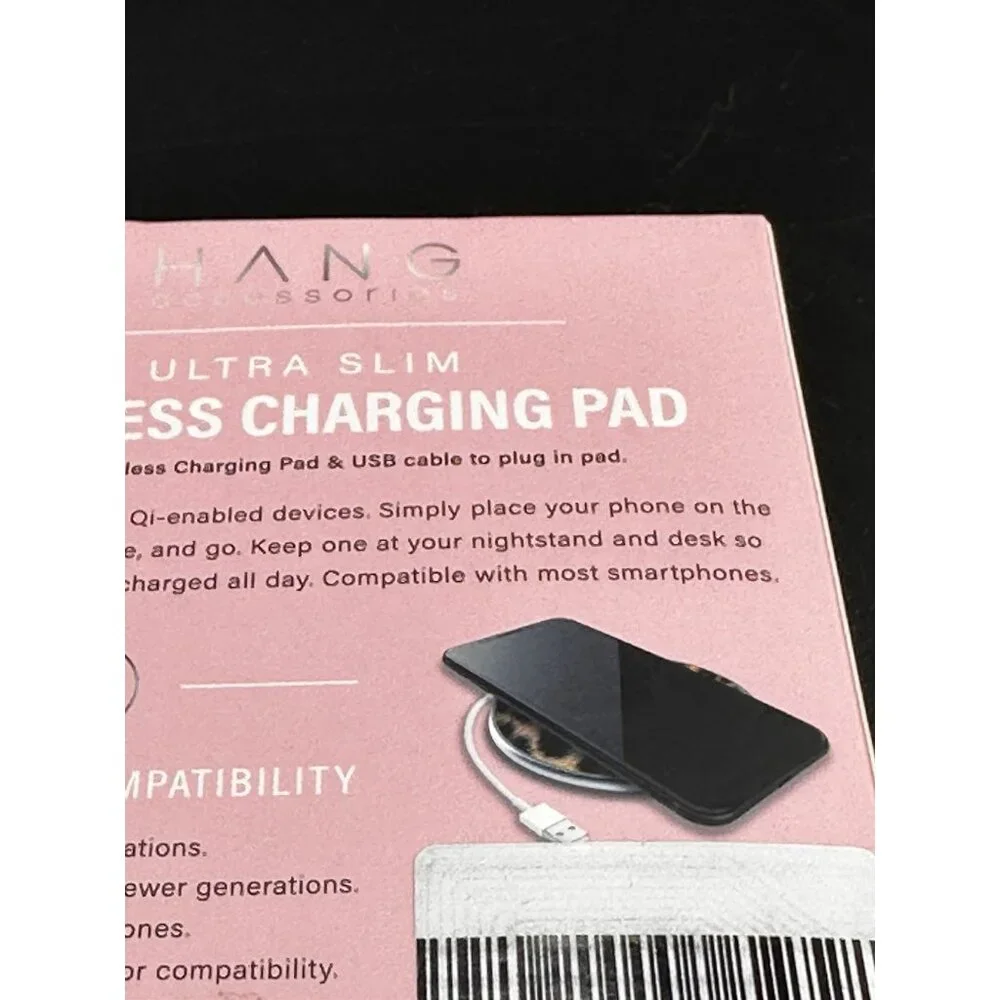 Hang‎ Accessories Ultra Slim Wireless Charging Pad New Box Damage iPhone Android